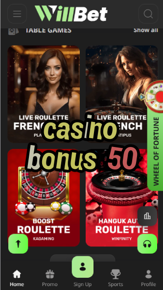 Casino Bonus 50 - 50% Match Bonus Offers 2024-casinoorder.vip